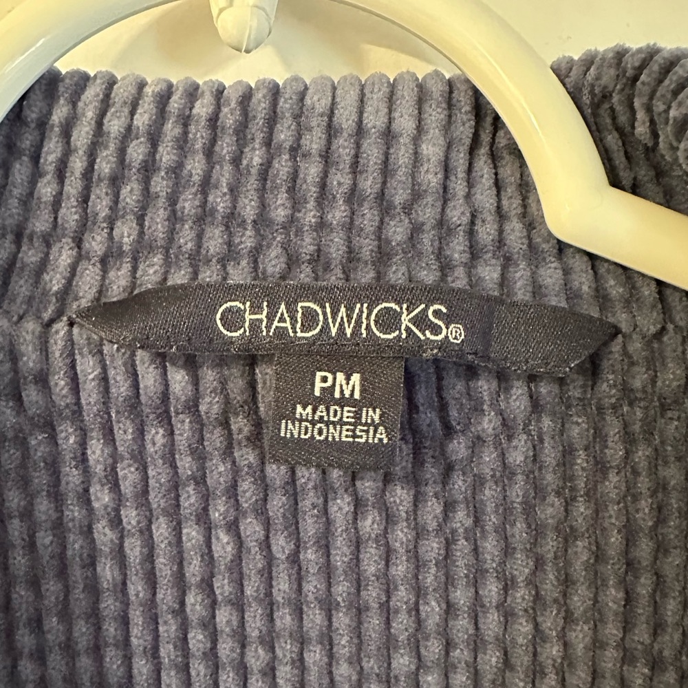 Corduroy Jacket Dark Blue Petite Medium - Picture 4 of 5